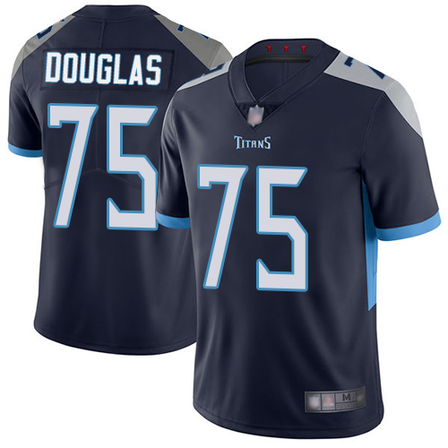 Tennessee Titans Limited Navy Blue Men Jamil Douglas Home Jersey NFL Football 75 Vapor Untouchable